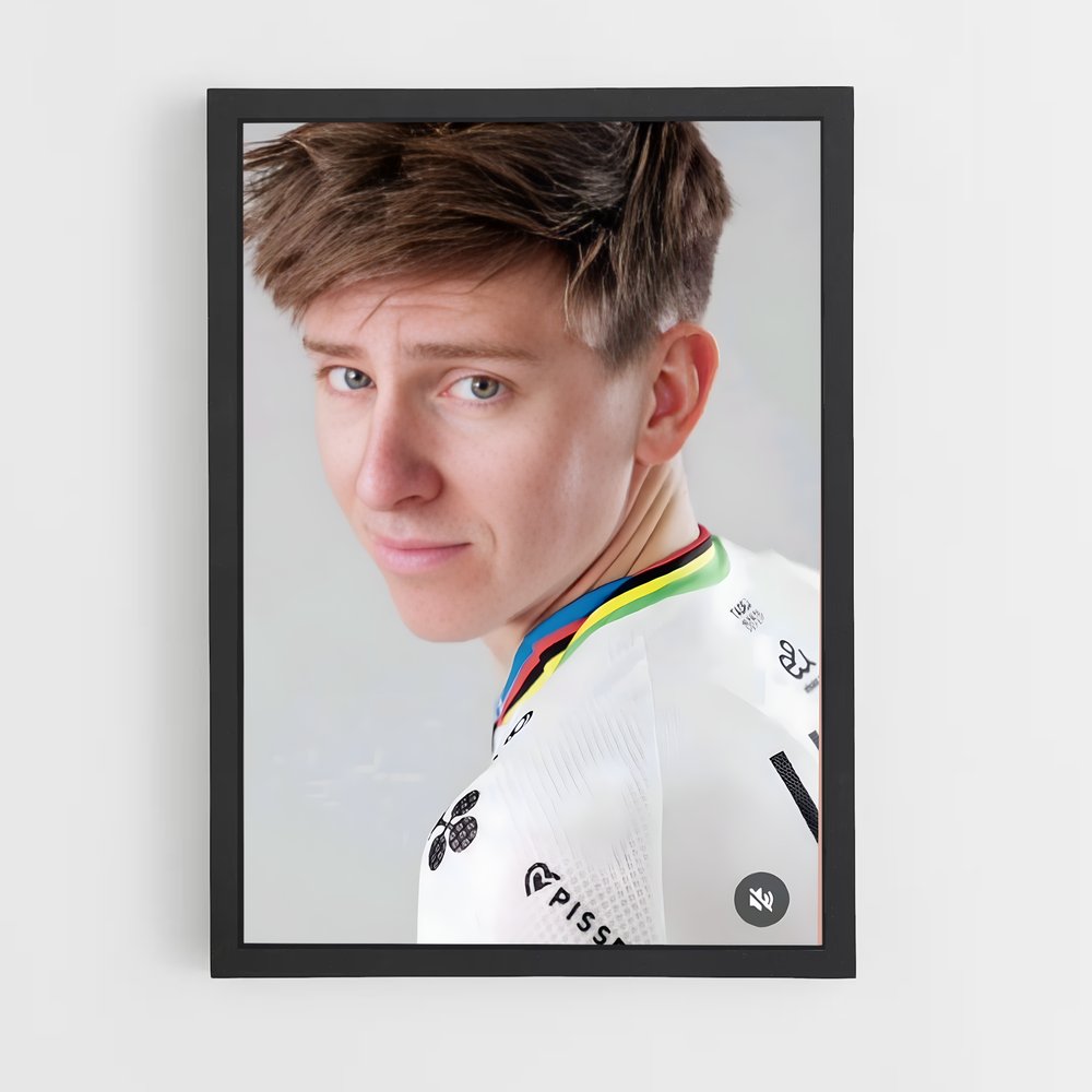 Poster Tadej en Action – affiche Cyclisme (vue 2)
